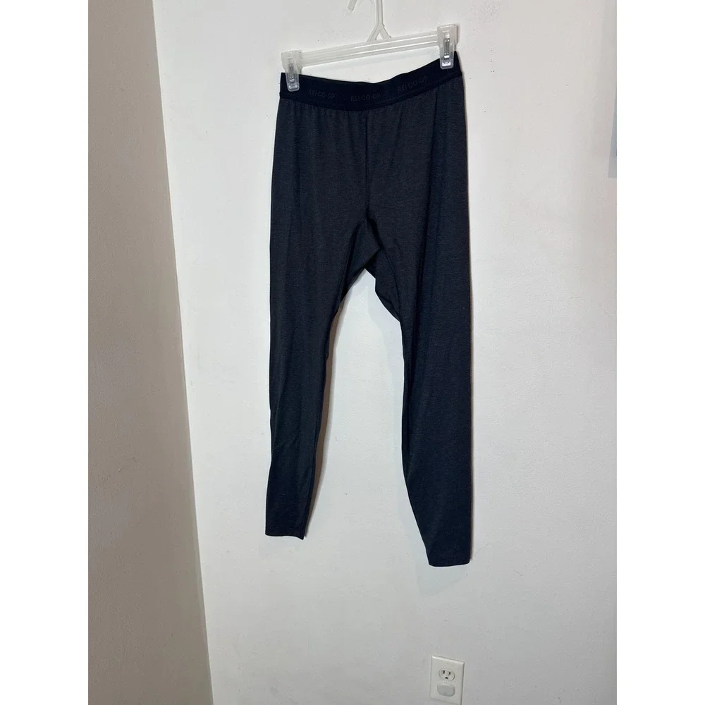 REI Co-op Long Johns Mens Small Gray Thermal Base Layer Pants Stretch Underwear